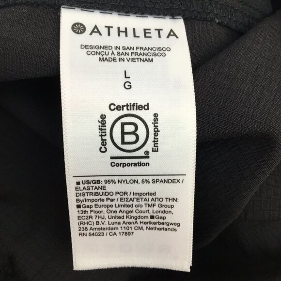Athleta Womens 5 pockets Lightweight Zip Black Shorts Womans Large - Picture 6 of 8